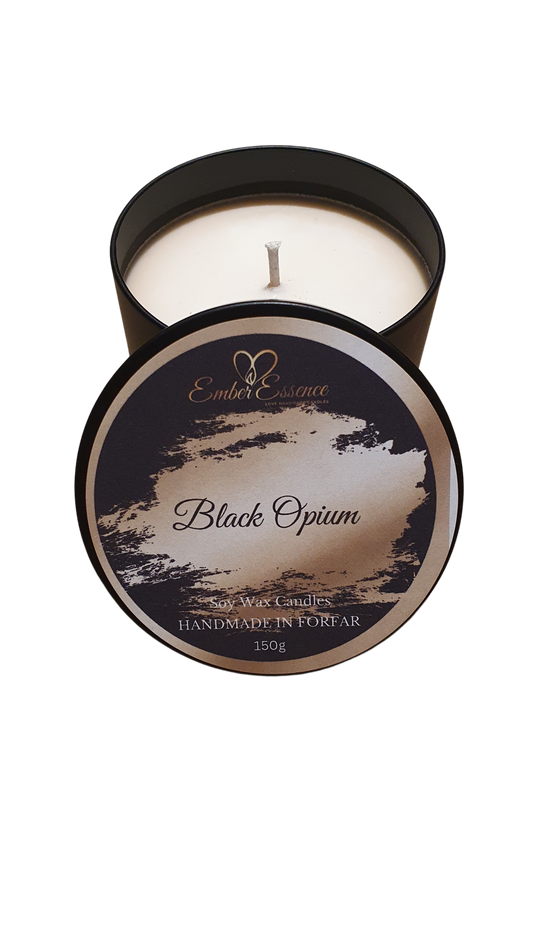 Black Opium Candle In A Tin