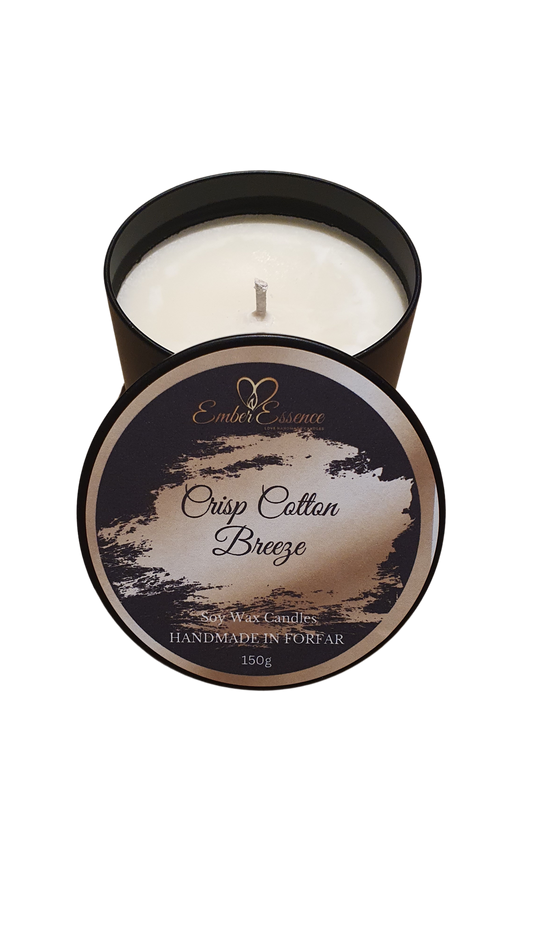 Crisp Cotton Breeze Candle In A Tin