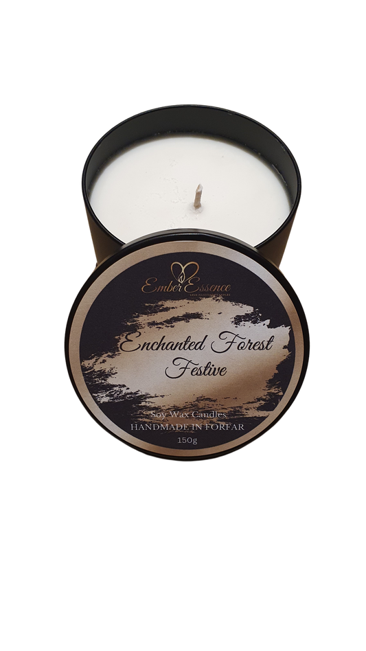 Enchanted Forest Festive Candle In A Tin