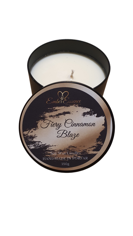 Fiery Cinnamon Blaze Candle In A Tin